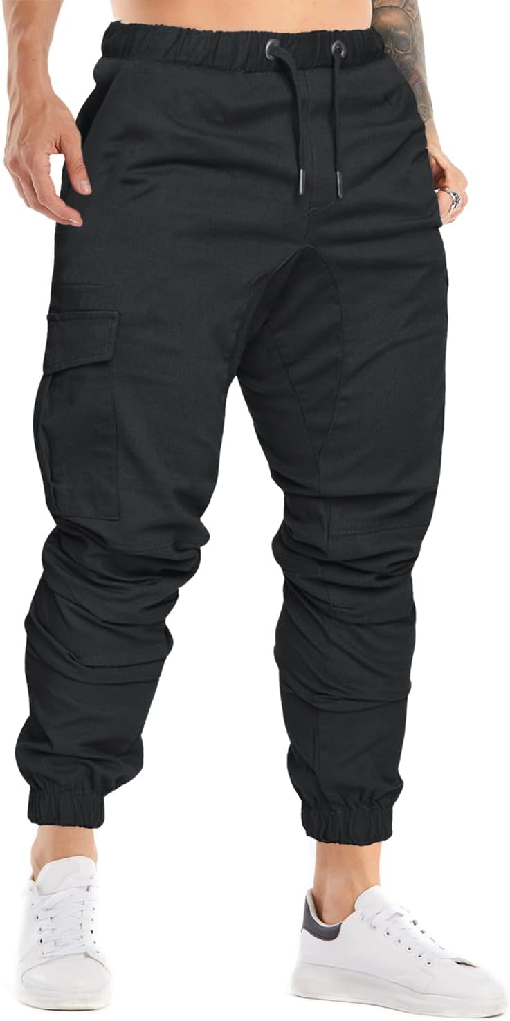 Cindeyar Herren Hosen Slim Fit Casual Jogger Sporthose Freizeithose Cargo Chino Jeans Hose 13 - rockonmodels.de