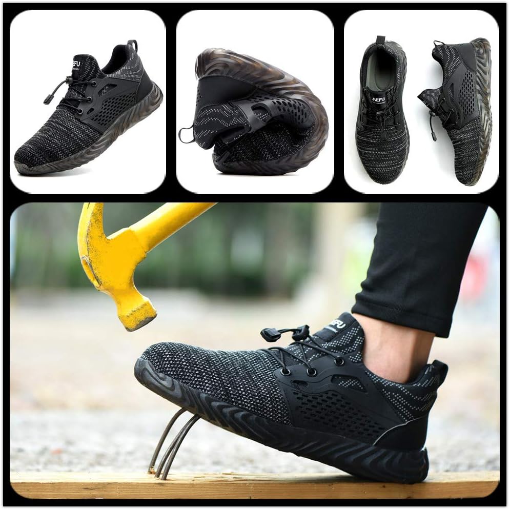 Ayqyc Sicherheitsschuhe Herren S3 Arbeitsschuhe Damen Leicht Atmungsaktiv Schutzschuhe Stahlkappe Sneakers 14 612nbv0fMDL. AC SL1002 - rockonmodels.de