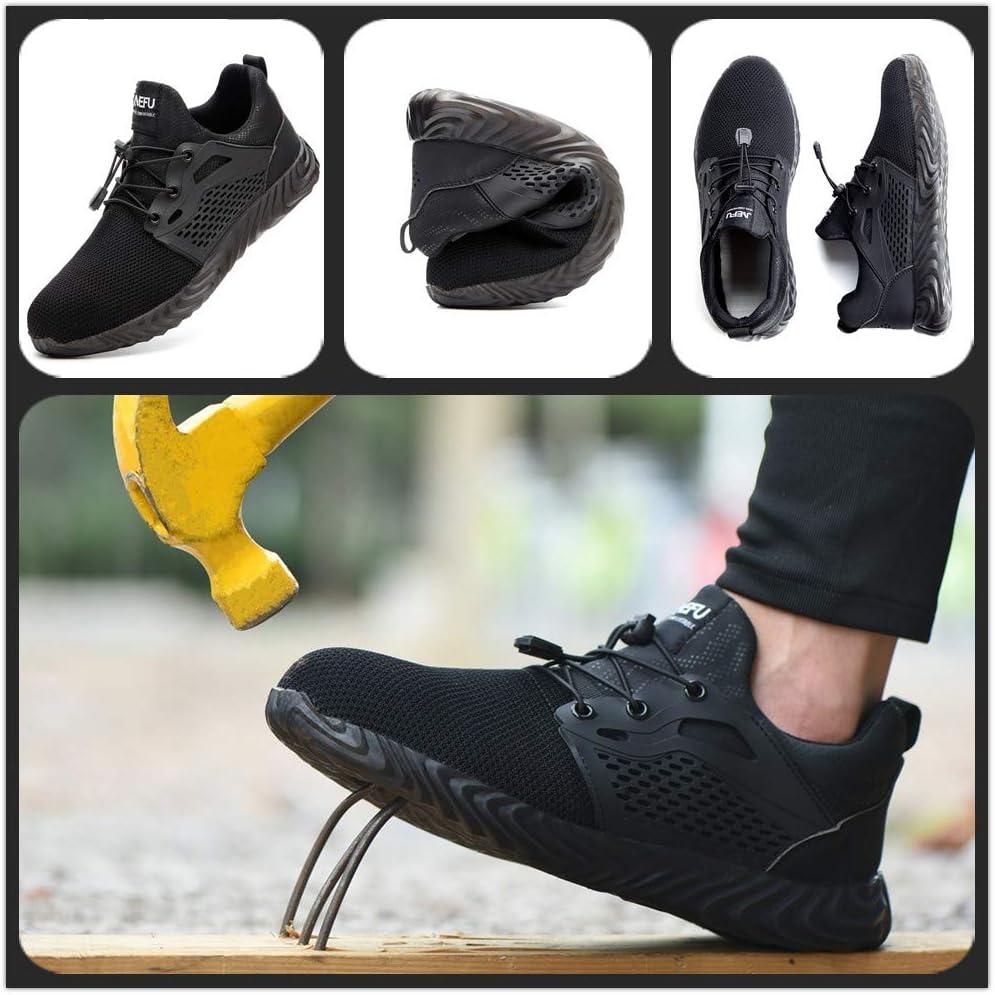 Ayqyc Sicherheitsschuhe Herren S3 Arbeitsschuhe Damen Leicht Atmungsaktiv Schutzschuhe Stahlkappe Sneakers 49 61LPocbk34L. AC SL1002 - rockonmodels.de