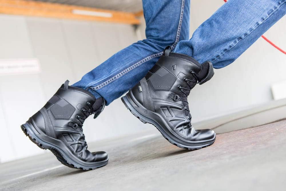 Haix Black Eagle Tactical 2.0 GTX high/Black Praktische Einsatzschuhe: Bequeme Lederstiefel für Beruf und Freizeit. 45 9 - rockonmodels.de