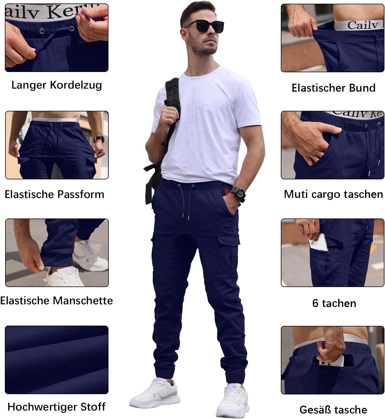 Cindeyar Herren Hosen Slim Fit Casual Jogger Sporthose Freizeithose Cargo Chino Jeans Hose 21 71+EgoNHuDL. AC SL1500 - rockonmodels.de