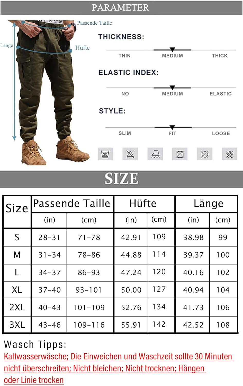 Cindeyar Herren Hosen Slim Fit Casual Jogger Sporthose Freizeithose Cargo Chino Jeans Hose 12 71DMr9 GbaL. AC SL1500 - rockonmodels.de