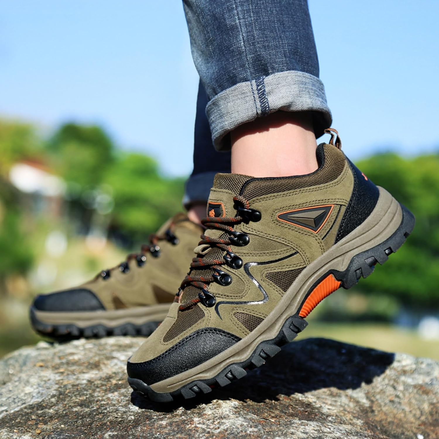 Arbeitsschuhe Herren Leicht Sicherheitsschuhe - Trainingsschuhe Sportlich Breite Füße Work Shoes Wasserdicht Safety Sneaker Stahlkappenschuhe rutschfest Atmungsaktiv 9 71VClh87mqL. AC SL1500 - rockonmodels.de