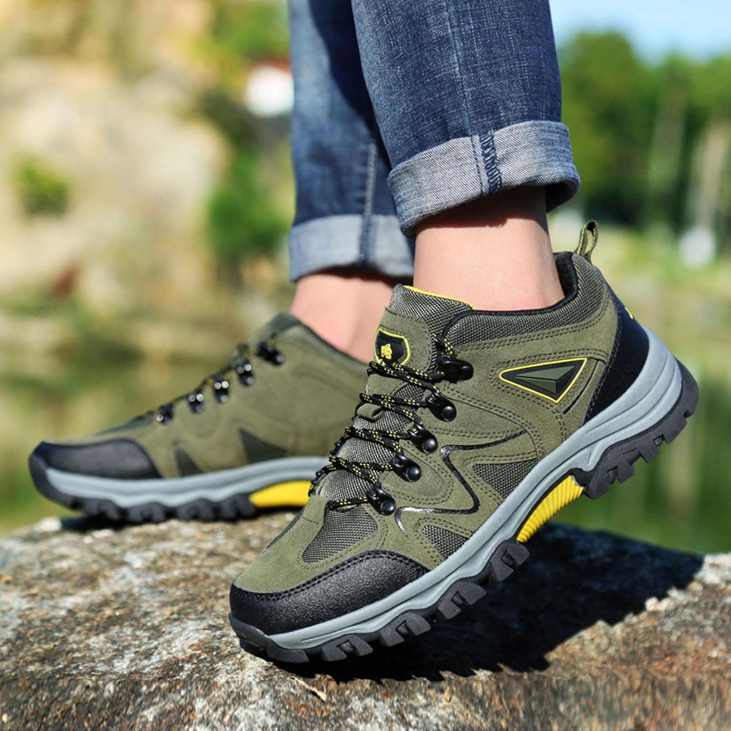 Arbeitsschuhe Herren Leicht Sicherheitsschuhe - Trainingsschuhe Sportlich Breite Füße Work Shoes Wasserdicht Safety Sneaker Stahlkappenschuhe rutschfest Atmungsaktiv 12 71b0K8kTEiL. AC SL1500 - rockonmodels.de