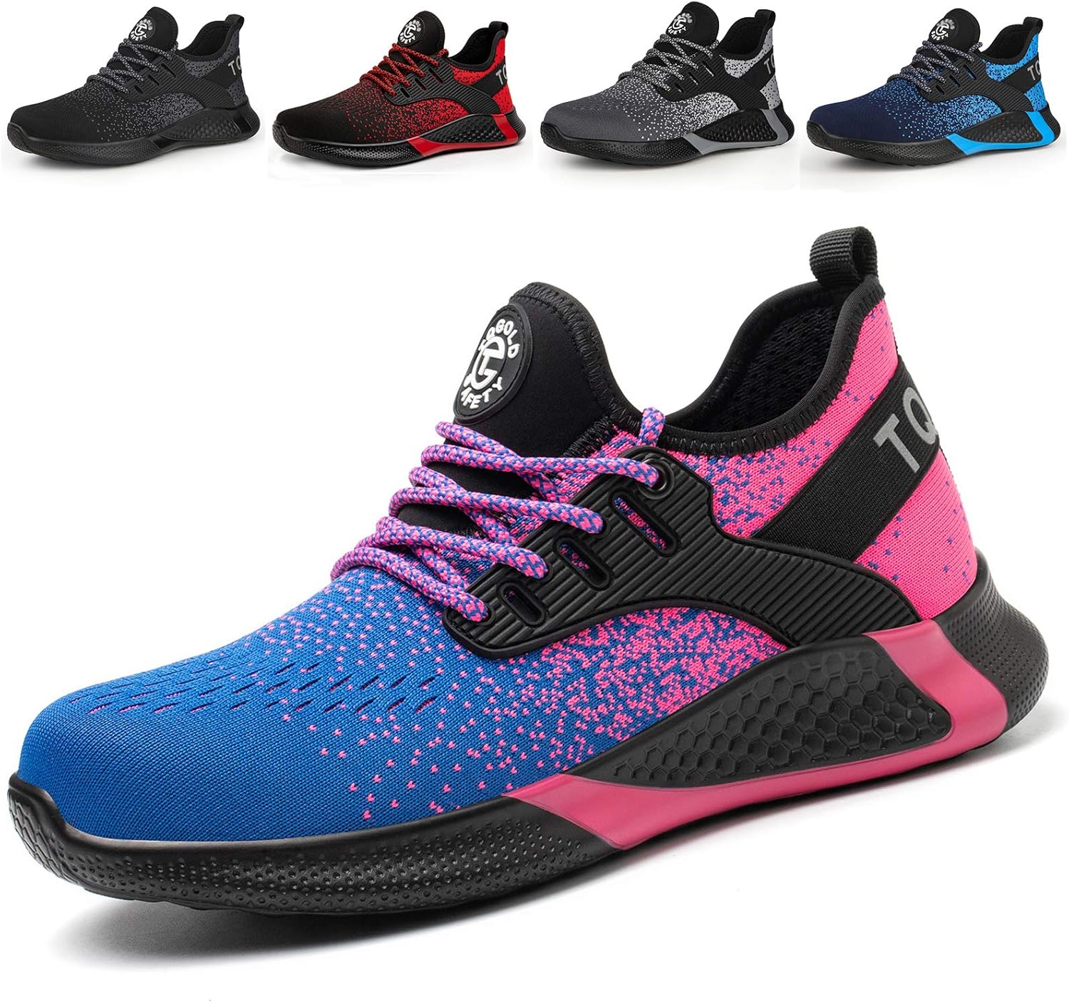 AONETIGER Sicherheitsschuhe Herren Damen Leicht Arbeitsschuhe Stahlkappe Sportlich Schutzschuhe Atmungsaktiv rutschfest Schuhe Sneaker 22 81148PZKOyL. AC SL1500 - rockonmodels.de