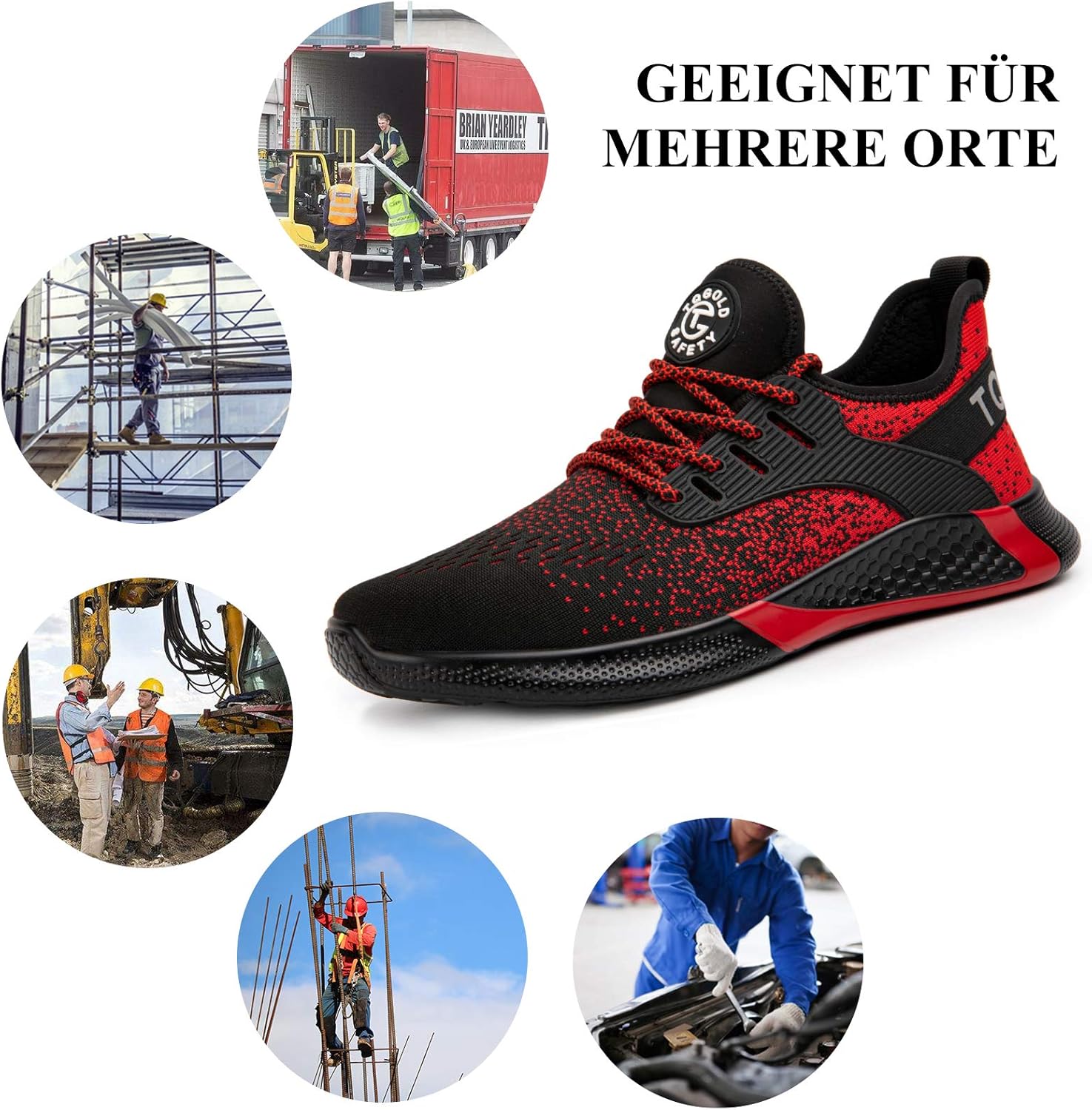 AONETIGER Sicherheitsschuhe Herren Damen Leicht Arbeitsschuhe Stahlkappe Sportlich Schutzschuhe Atmungsaktiv rutschfest Schuhe Sneaker 7 819a7abwY4L. AC SL1500 - rockonmodels.de