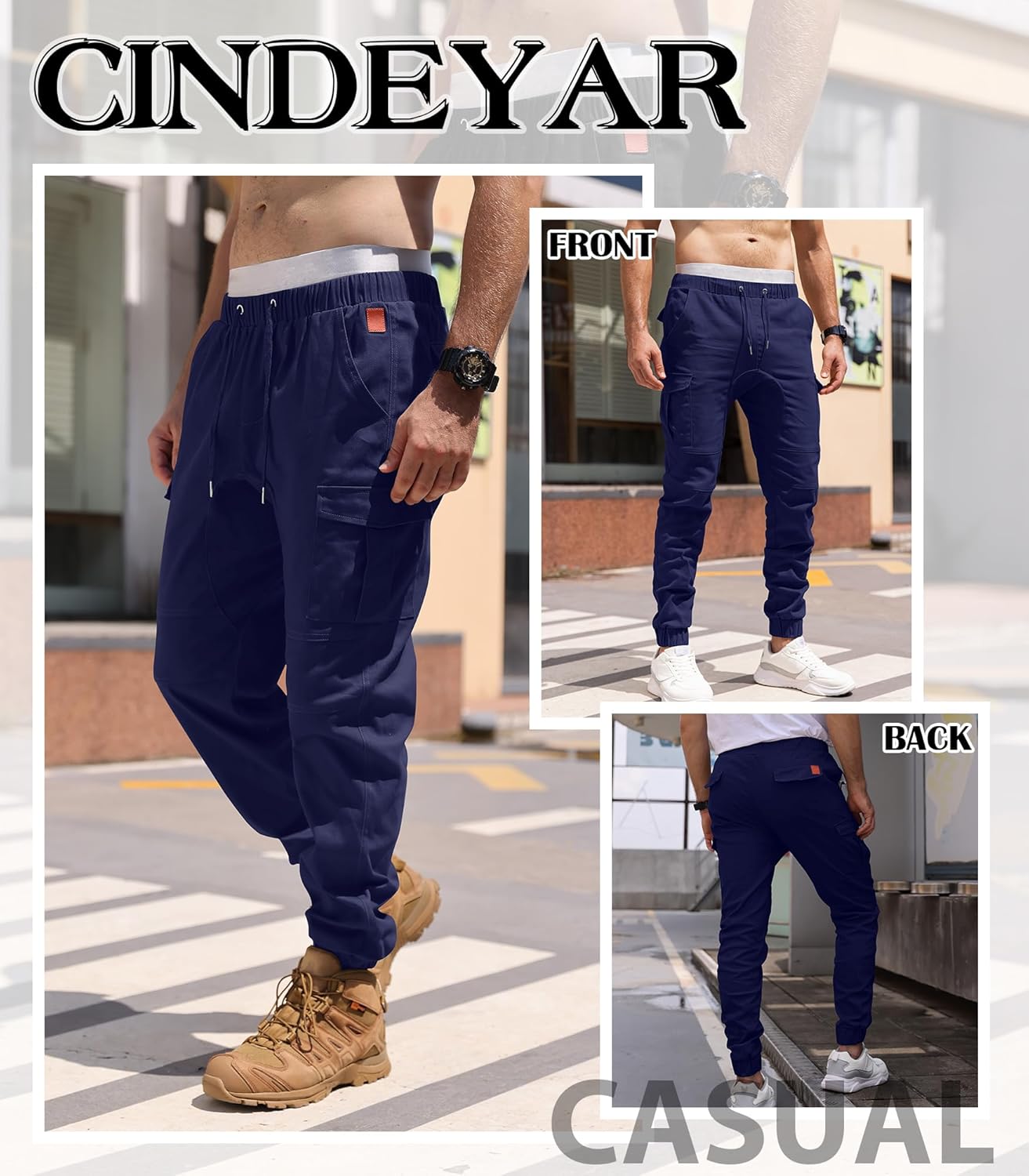 Cindeyar Herren Hosen Slim Fit Casual Jogger Sporthose Freizeithose Cargo Chino Jeans Hose 22 81D9BY83 nL. AC SL1500 - rockonmodels.de