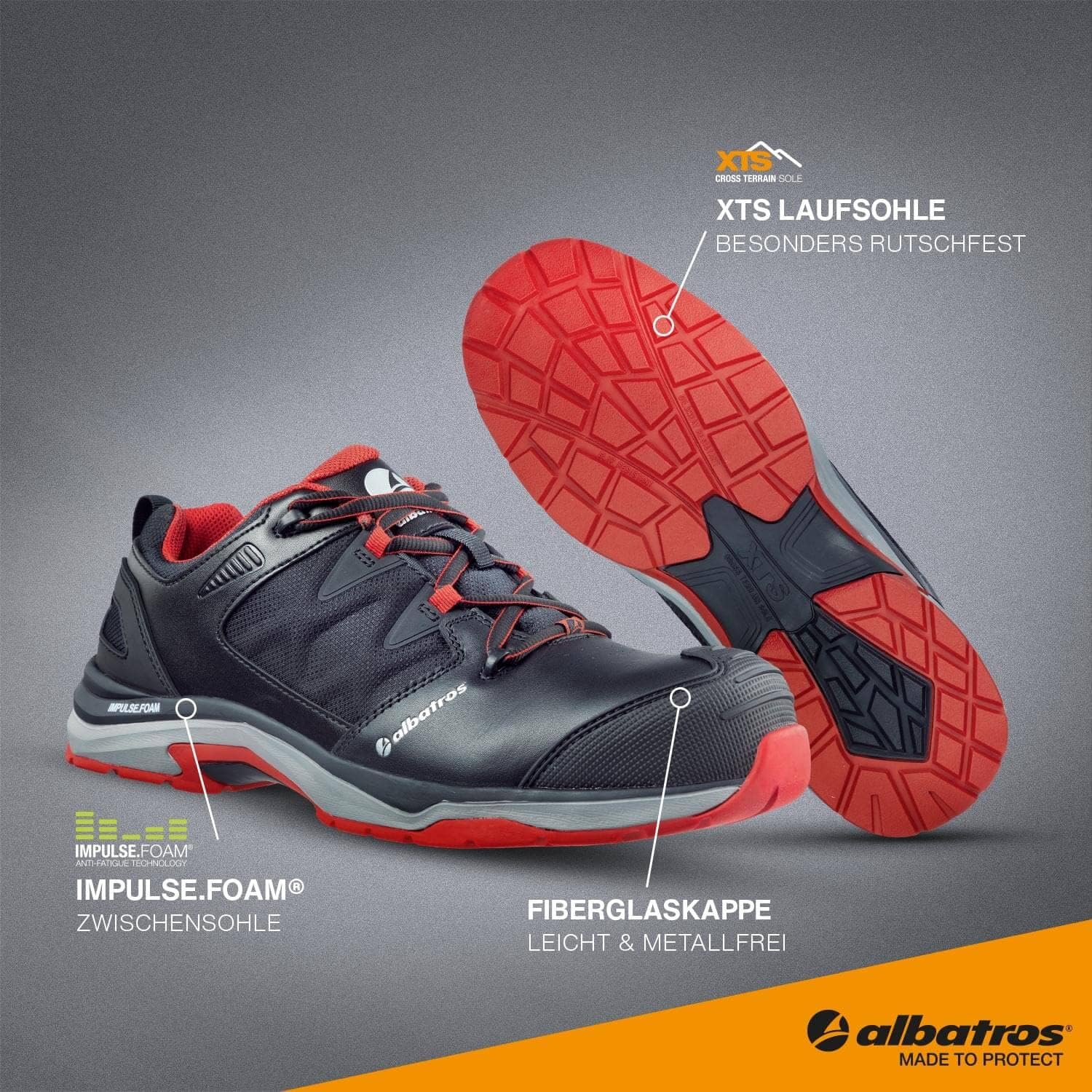 ALBATROS ULTRATRAIL Low Arbeitsschuh Sicherheitsschuh S3 ESD HRO SRC Fiberglaskappe ESD Durchtrittschutz rutschfest hitzebeständig metallfrei Unisex 15 81SMmBqYDdL. AC SL1500 - rockonmodels.de