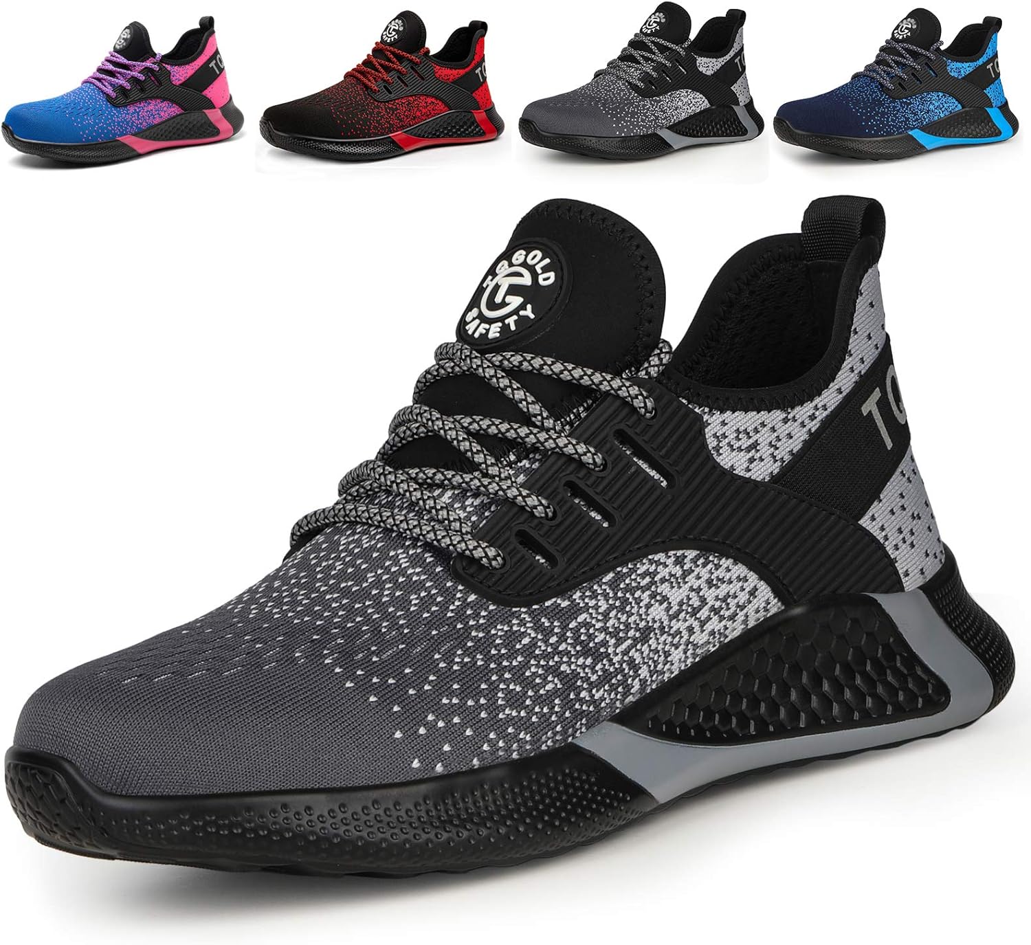 AONETIGER Sicherheitsschuhe Herren Damen Leicht Arbeitsschuhe Stahlkappe Sportlich Schutzschuhe Atmungsaktiv rutschfest Schuhe Sneaker 15 81aHcTtanoL. AC SL1500 - rockonmodels.de