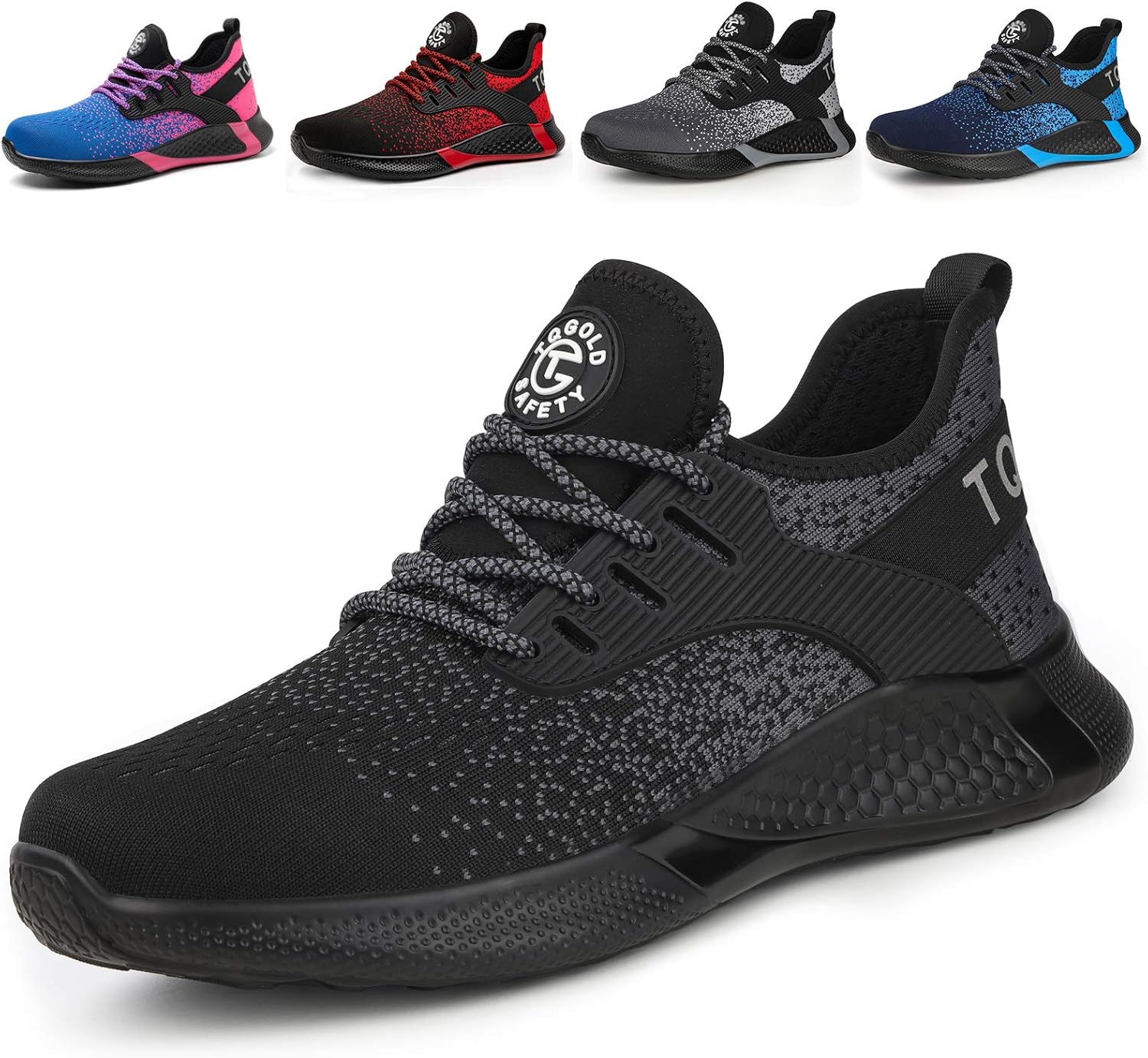 AONETIGER Sicherheitsschuhe Herren Damen Leicht Arbeitsschuhe Stahlkappe Sportlich Schutzschuhe Atmungsaktiv rutschfest Schuhe Sneaker 35 81bLDGaaynL. AC SL1500 - rockonmodels.de