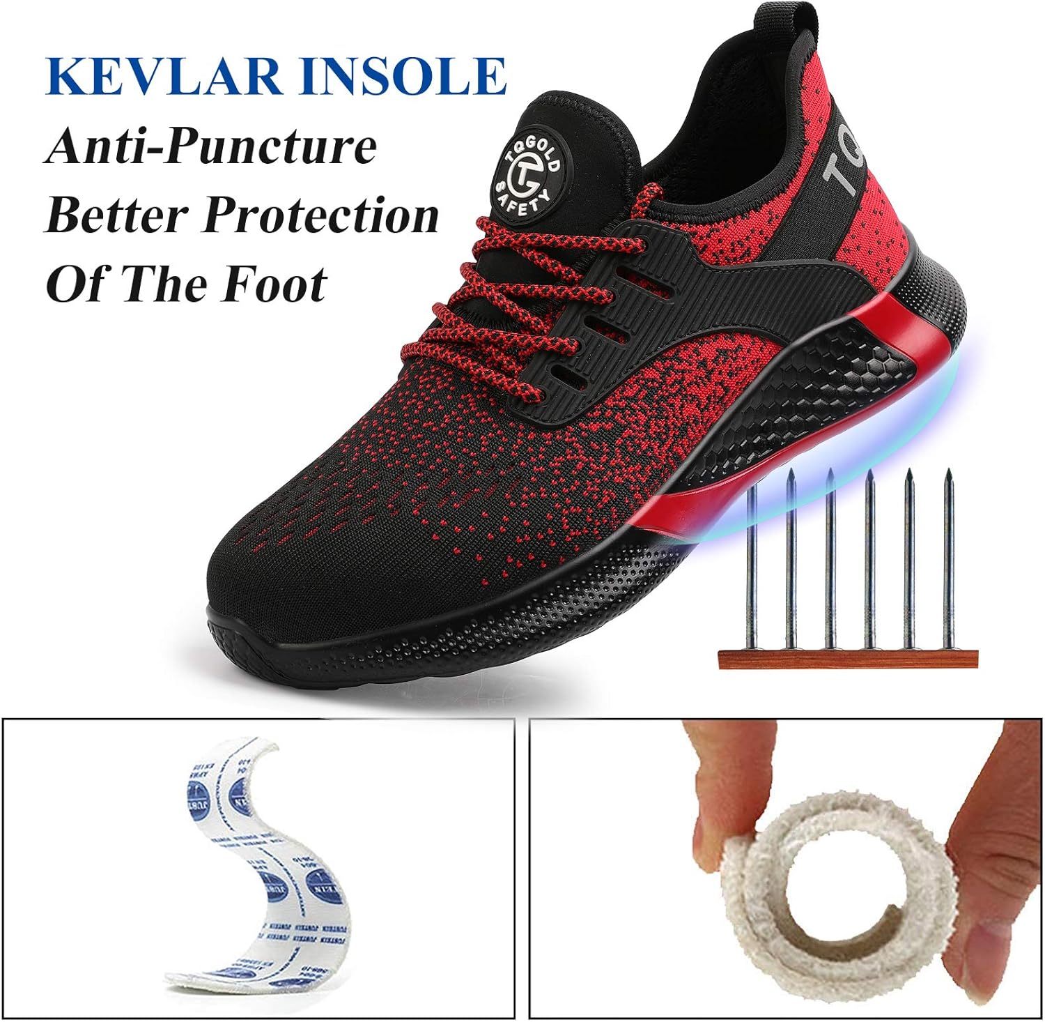 AONETIGER Sicherheitsschuhe Herren Damen Leicht Arbeitsschuhe Stahlkappe Sportlich Schutzschuhe Atmungsaktiv rutschfest Schuhe Sneaker 4 81mAi7GcTTL. AC SL1500 - rockonmodels.de