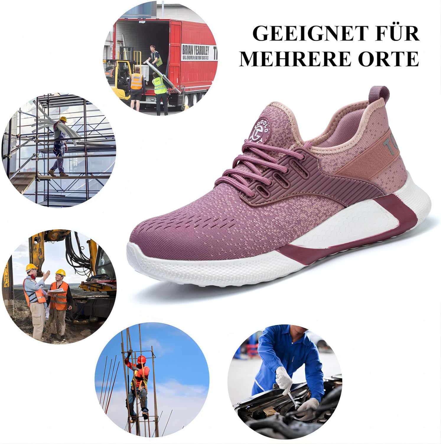 AONETIGER Sicherheitsschuhe Herren Damen Leicht Arbeitsschuhe Stahlkappe Sportlich Schutzschuhe Atmungsaktiv rutschfest Schuhe Sneaker 34 81qmPy7qyHL. AC SL1500 - rockonmodels.de